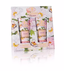 Set of 2 Tubes 250ml Body Wash and Body Lotion Peony