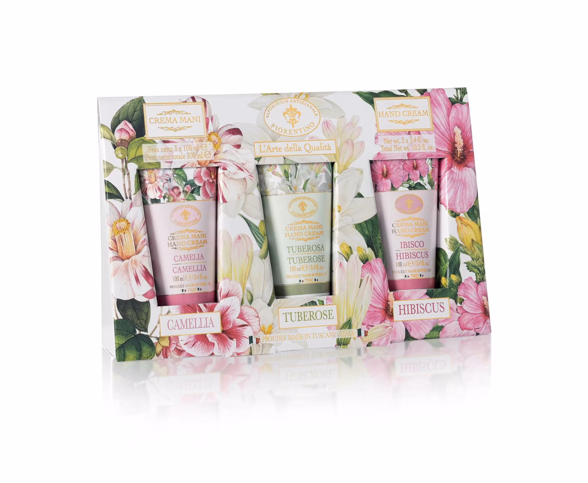 Handkräm 3X100ml Camelia, Tuberose o Hibiscus