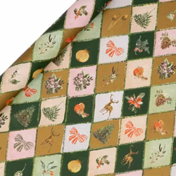 Giftwrap Winter Weave Green & Gold