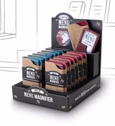 Light Up Menu Magnifier Display