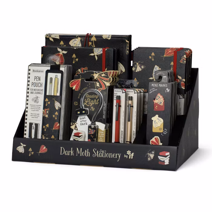Dark Moth Stationery Display