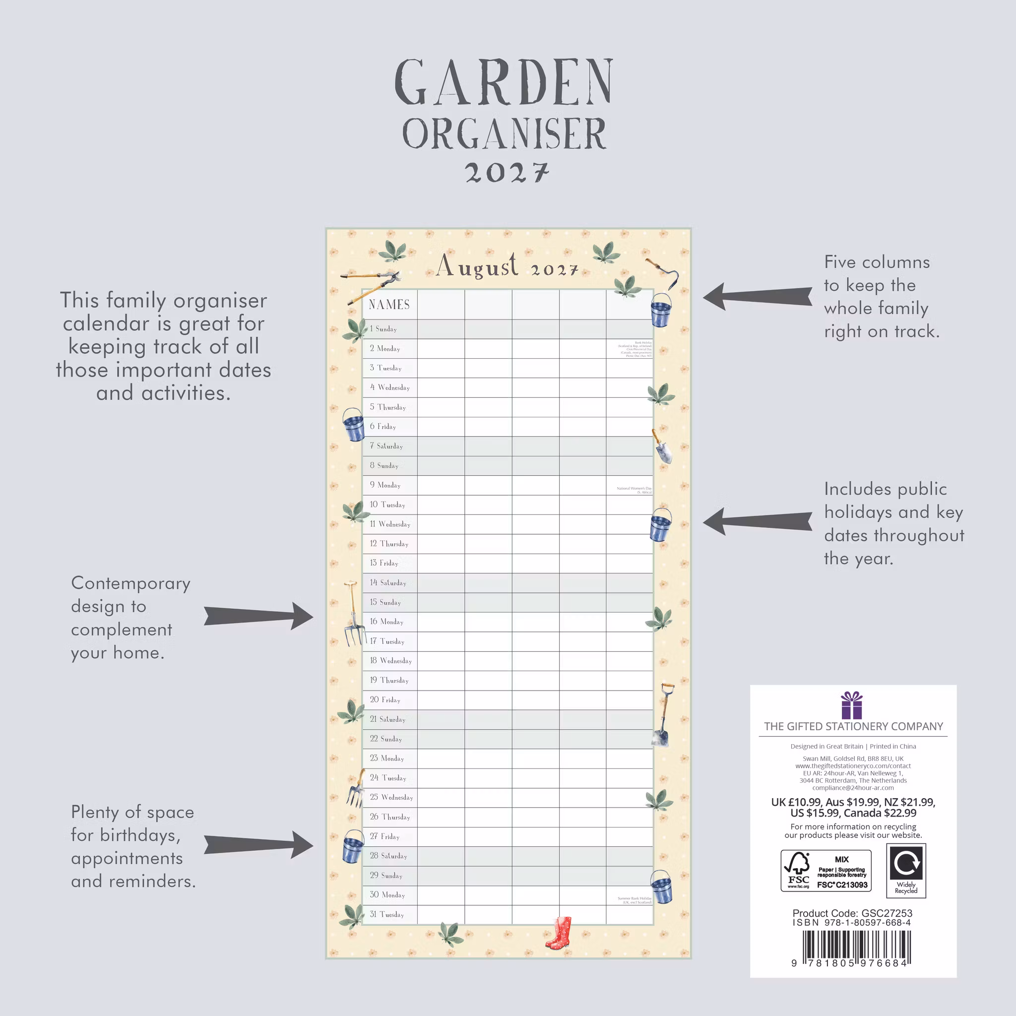 Garden - organiser