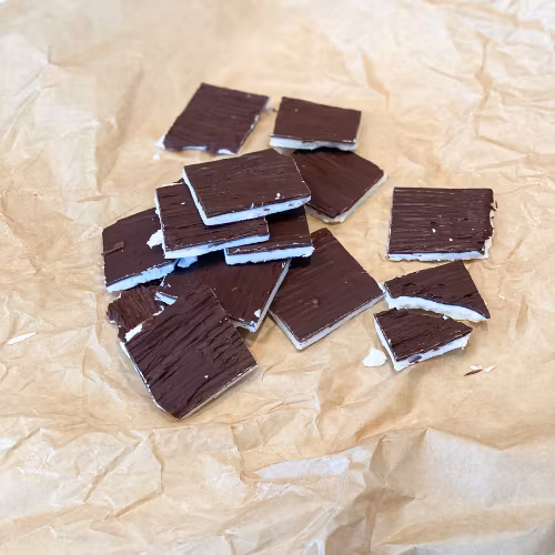 CHOKLADPELLETS MÖRK, 250G (UTAN TILLSATT SOCKER)