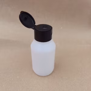 Plastflaska rund 50ml med flip kork - 1st
