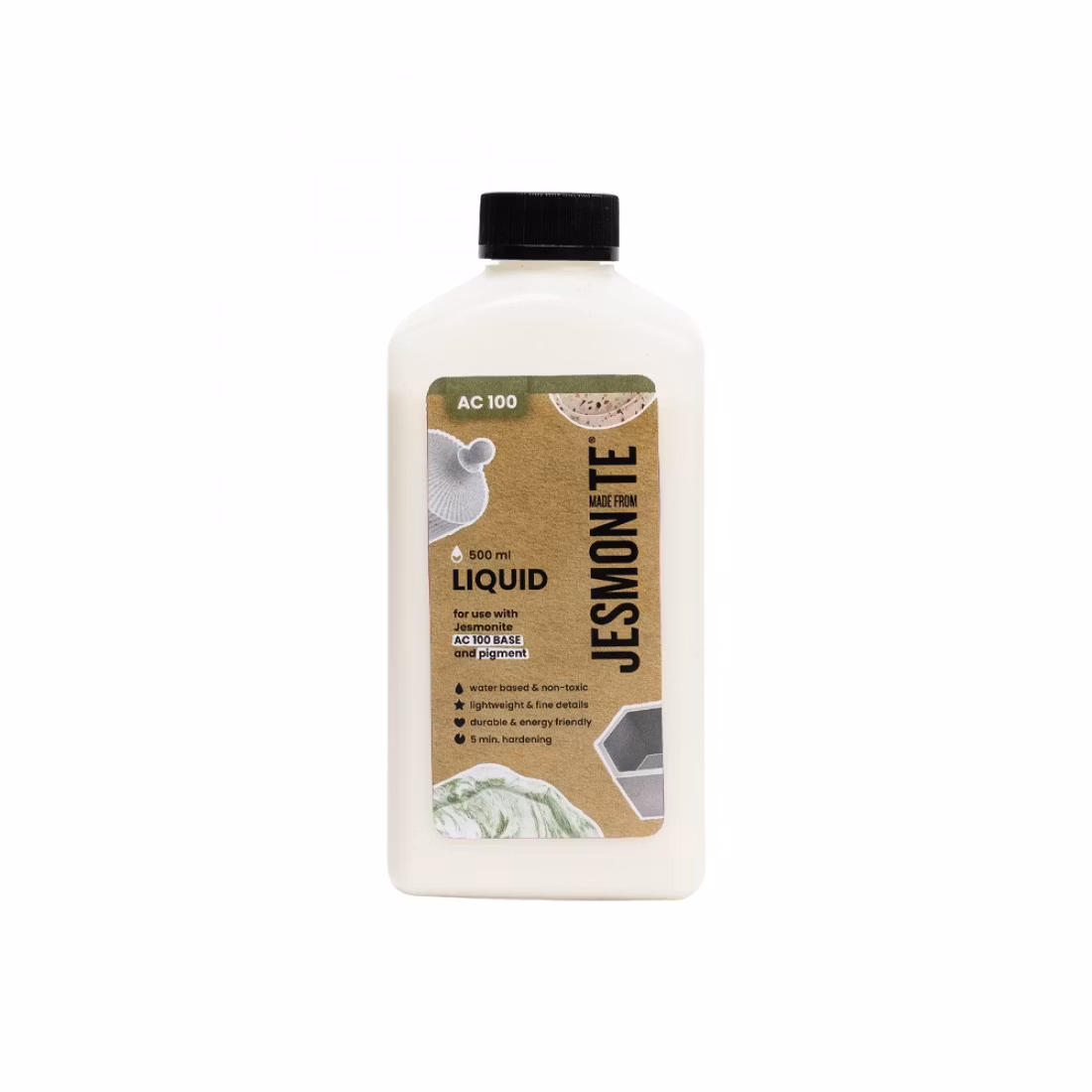 Jesmonite AC 100 startpaket pulver 1,25 kg + 500g