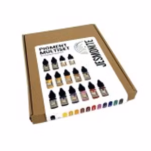 Jesmonite pigment set box 15x10g