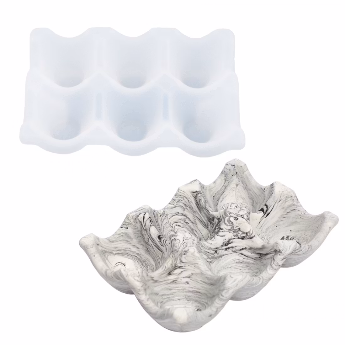 Silikonform – Äggkartong (14,5 × 10 cm)