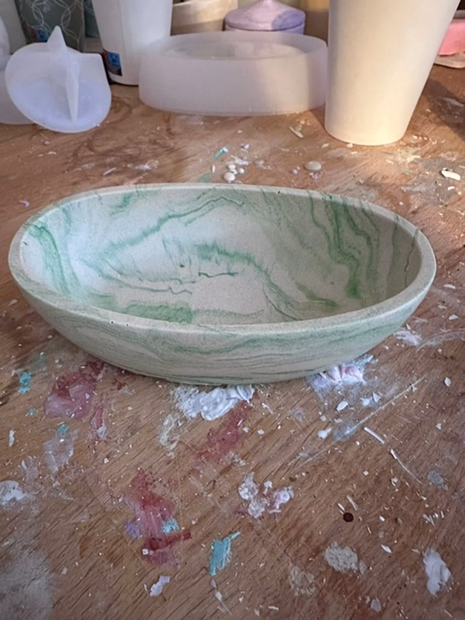 Silikonform oval skål 17x10cm