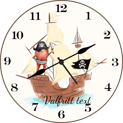 Väggklocka "Pirat"