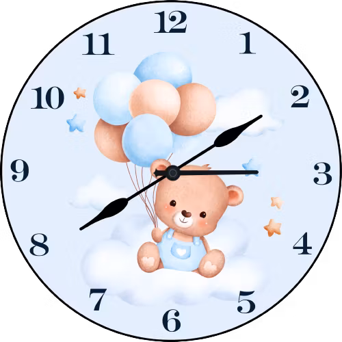 Väggklocka- barn . Doppresent