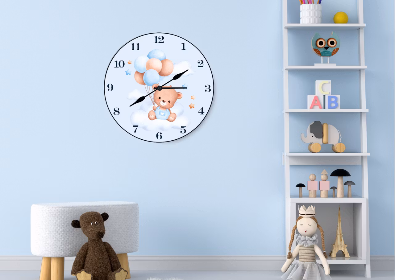 Väggklocka- barn . Doppresent