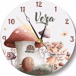 Väggklocka - barn- Skogsälvor