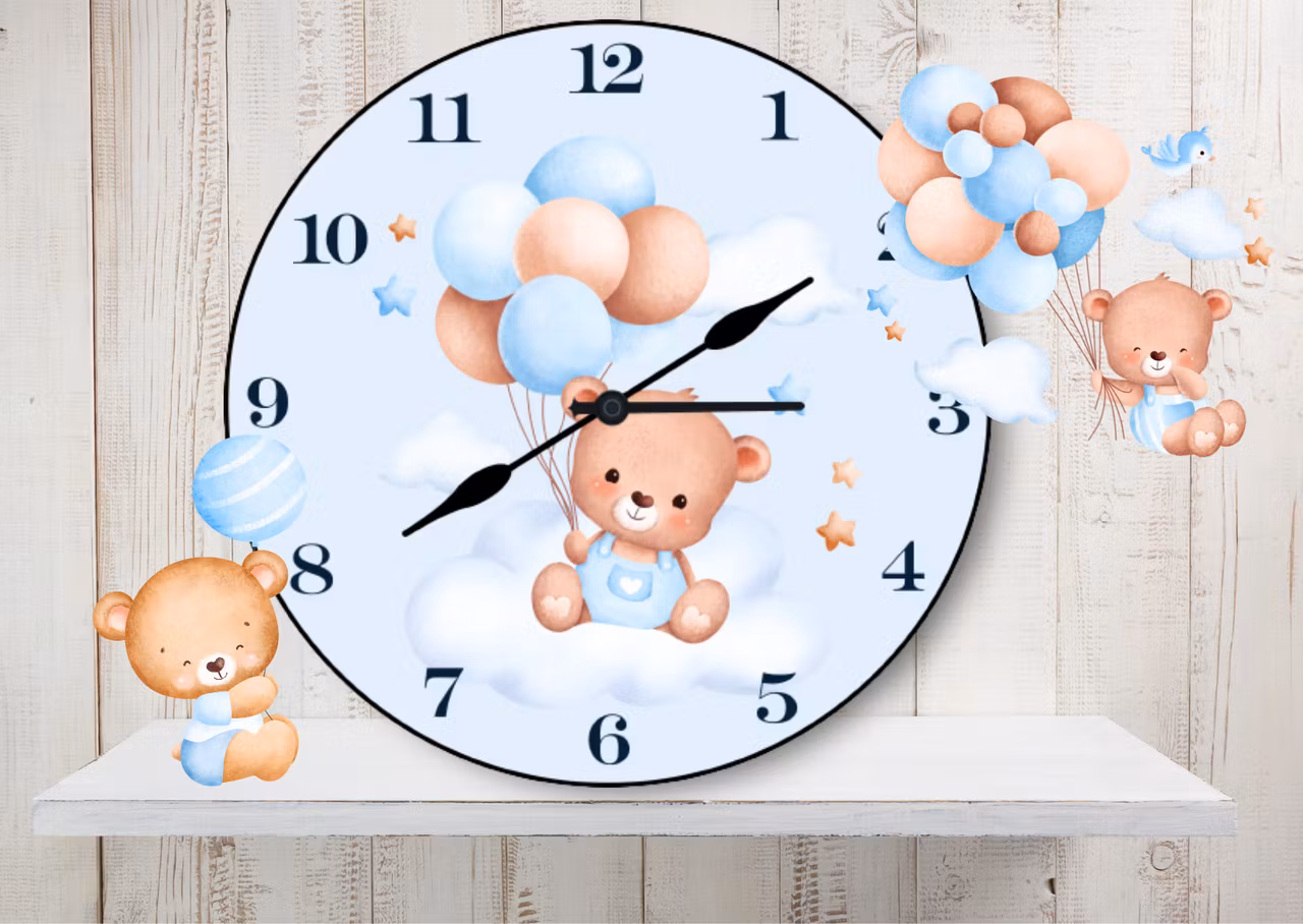 Väggklocka- barn . Doppresent