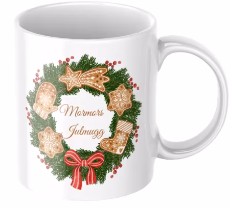 Julmugg med Julkrans