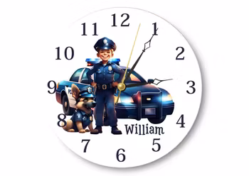 Polis - Väggklocka- Barn