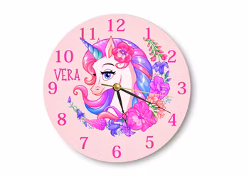 Väggklocka - Enhörning