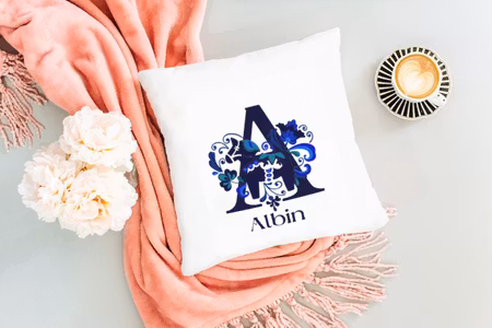 Mörkblå Dalahäst -Personlig kuddfodral - örngott