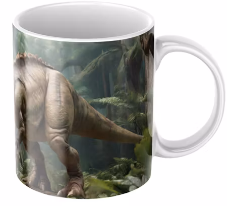 Dinosaurie - Sagovärld personlig barnmugg