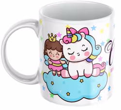 Enhörning - Personlig mugg, Mugg för barn