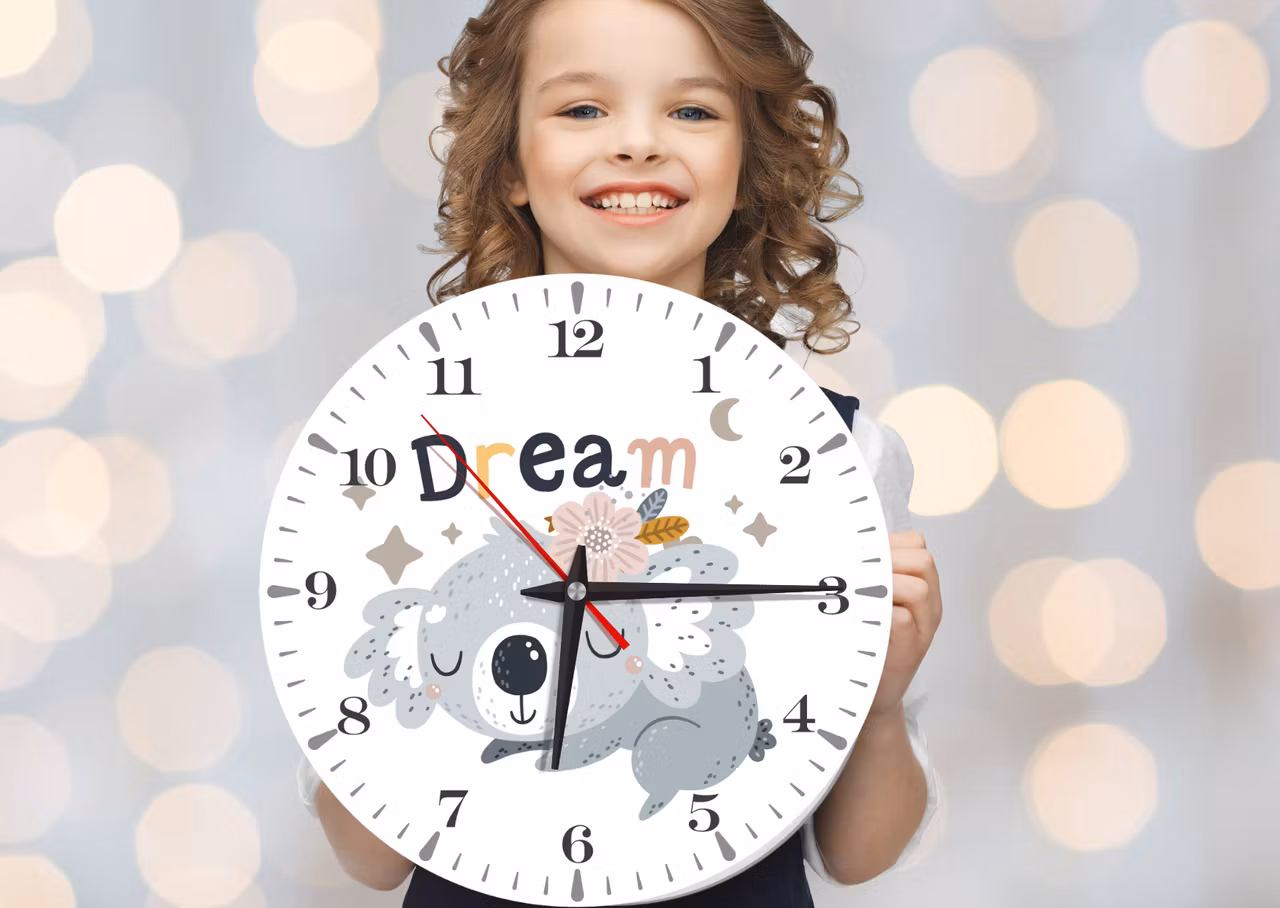 Väggklocka till barnrum - Dröm