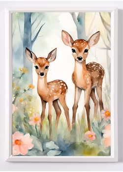 Personliga barntavlor - Posters till barnrummet-Råddjur