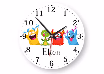 Väggklocka - barn -Personlig och Magisk