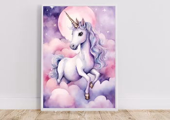 Personliga barntavlor - Posters till barnrummet-Magic Enhörning -