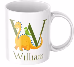 Dinosaurie - Barnmugg med Namn