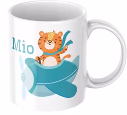 Barnmugg med namn -  Tiger