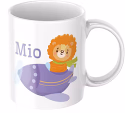 Lejon - Personlig mugg, Mugg för barn