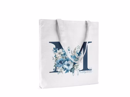 Personlig Tygkasse - Tygpåse med namn -Blå magi