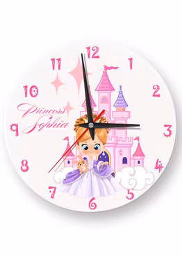 Väggklocka- barn  - Princess