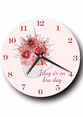 Tystgående stor väggklocka för hemmet - Gammaldags
