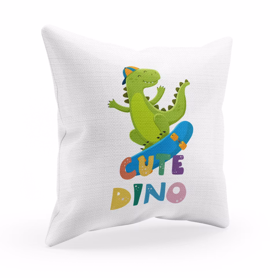 Dinosaurie - mönstrad - Personlig kuddfodral - Örngott