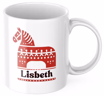 Personlig mugg- Dalahäst symbol