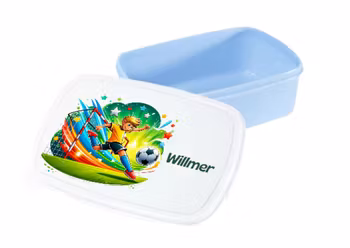 Personlig lunchlåda för barn -matlåda- lunchbox - Fotbollsspelare