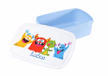 Personlig lunchlåda för barn -matlåda- lunchbox -Roliga monster