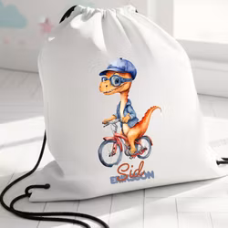 Gympapåse med Dinosaurie - Personlig Gymnastikpåse för Barn