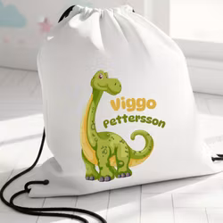 Gympapåse med Dinosaurie - Personlig Gymnastikpåse för Barn