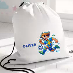 Gympapåse med fotboll tryck - Personlig Gymnastikpåse för Barn