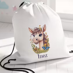 Gympapåse med hästtryck - Personlig Gymnastikpåse för Barn