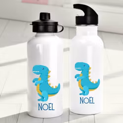 Personlig vattenflaska för barn med dinosauriemotiv - Vattenflaska med eget namn
