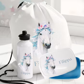 Personligt presentset med hästmönster för barn