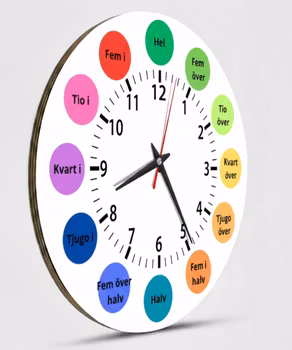 Lära sig klockan – Lär dig klockan – Pedagogisk Klocka för Barn