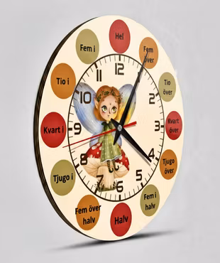 Lära sig klockan – Lär dig klockan – Pedagogisk Klocka för Barn - Älva