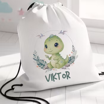 Gympapåse med Dinosaurie - Personlig Gymnastikpåse för Barn