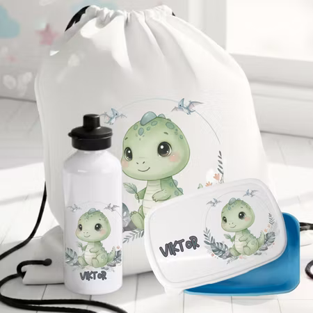 Barnens Äventyrspaket med  Dino-mönster