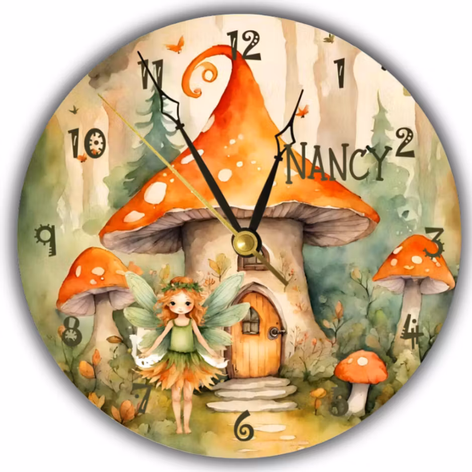 Skogens Magi- Väggklocka- barn