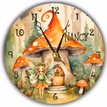 Skogens Magi- Väggklocka- barn