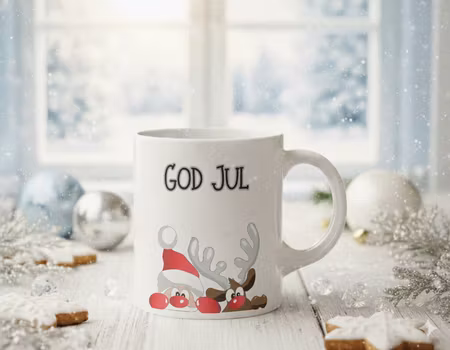 Personlig Julmugg- Julvänner